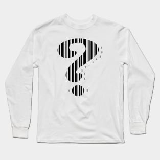 R1ddl3r Bar Code (BLACK) Long Sleeve T-Shirt